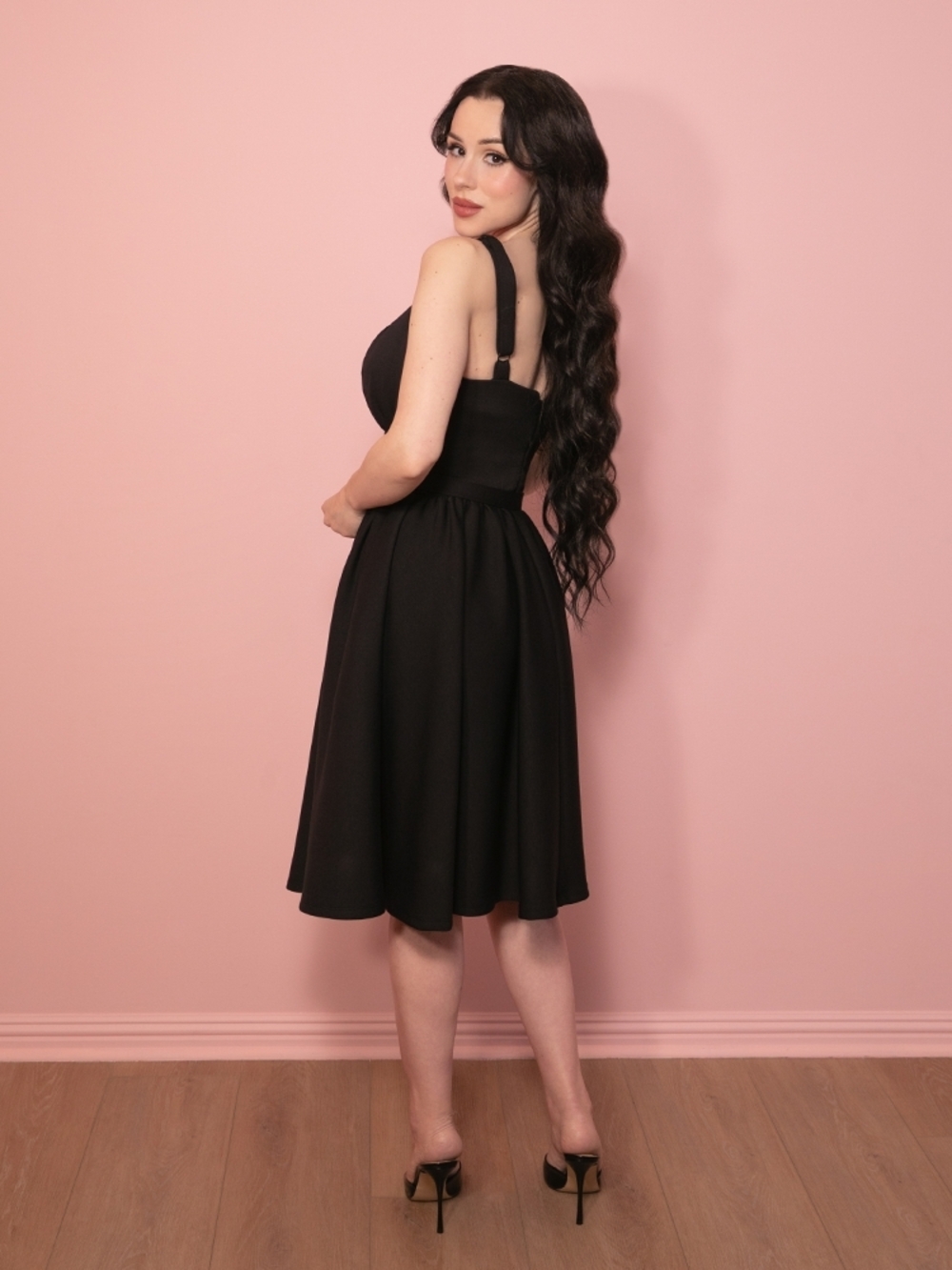 Vixen By Micheline Pitt Cozy Ingenue Dress In Black, Size 2x NWT - Picture 2 of 9